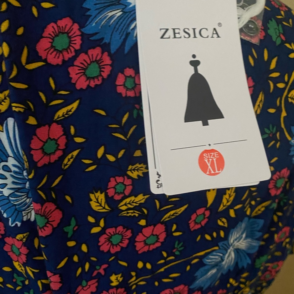 Zesica Ruffled Wrap Midi Dress xl - Picture 7 of 11